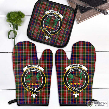 Christie Tartan Combo Oven Mitt & Pot-Holder with Family Crest