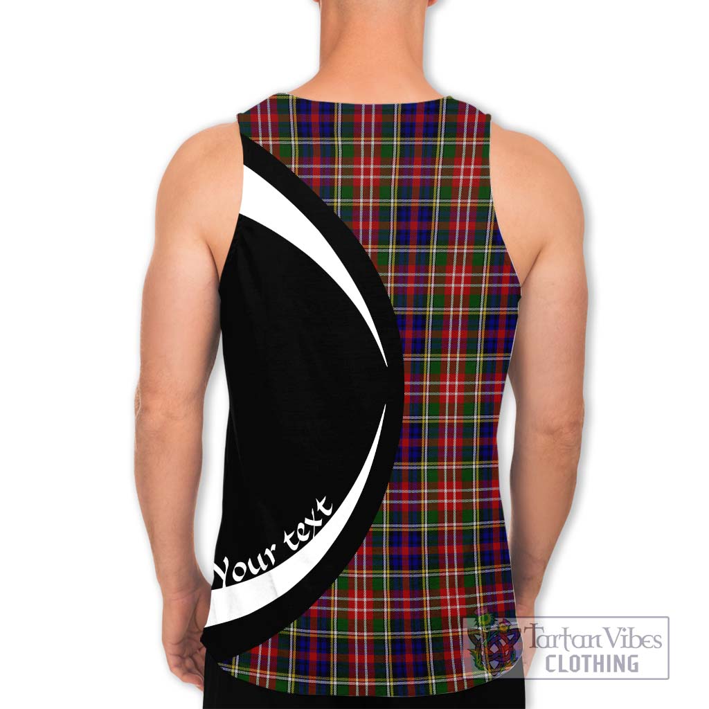 Christie Tartan Men's Tank Top with Family Crest Circle Style - Tartan Vibes Clothing