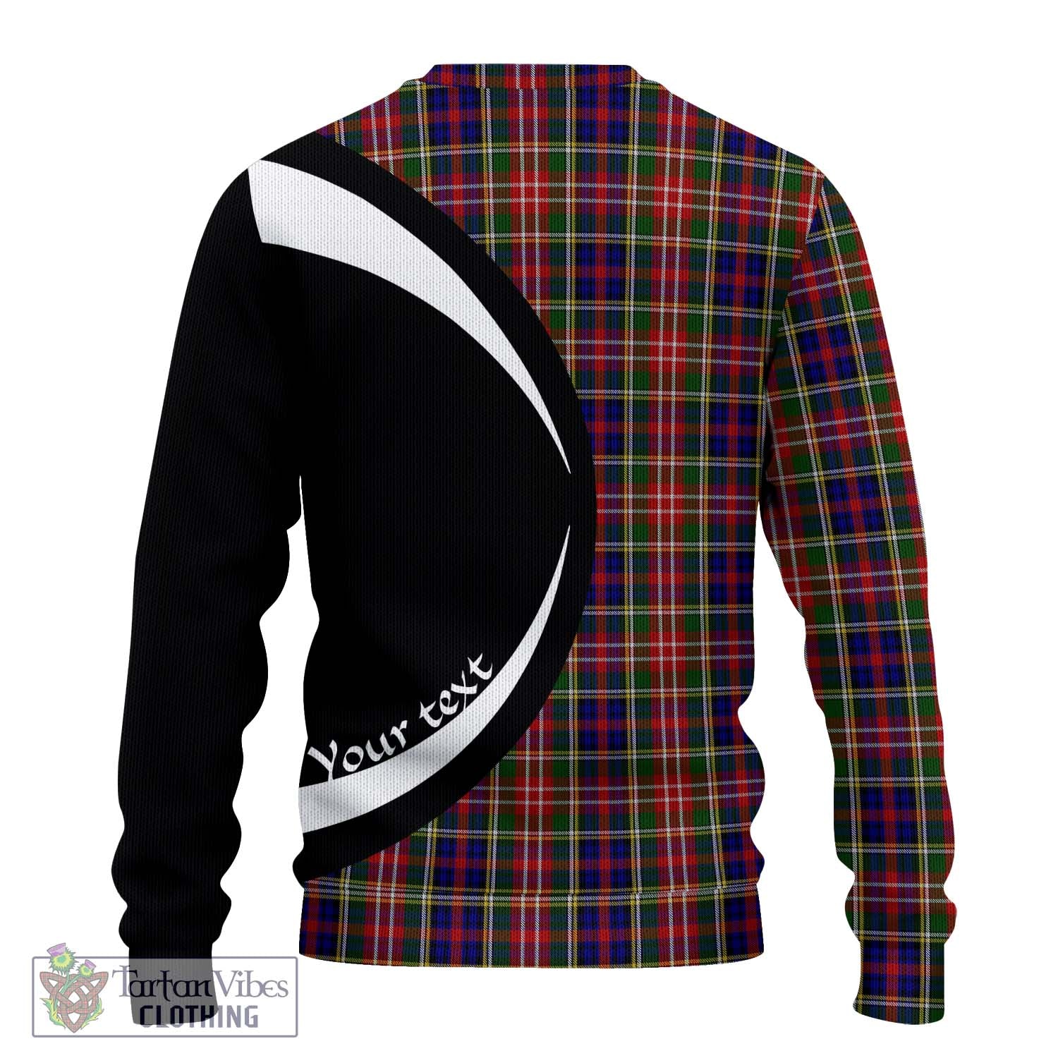 Christie Tartan Ugly Sweater with Family Crest Circle Style - Tartan Vibes Clothing