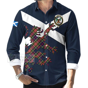 Christie Tartan Lion Rampant Long Sleeve Button Shirt Proudly Display Your Heritage with Alba Gu Brath and Clan Name