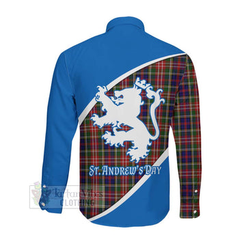 Christie Family Crest Tartan Long Sleeve Button Shirt Celebrate Saint Andrew's Day in Style