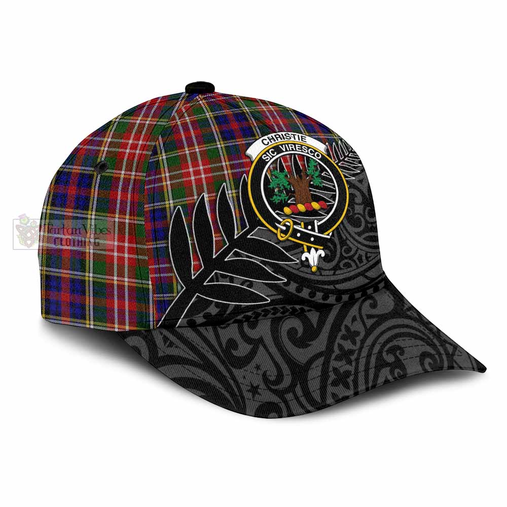 Tartan Vibes Clothing Christie Tartan Classic Cap with New Zealand Silver Fern Half Style