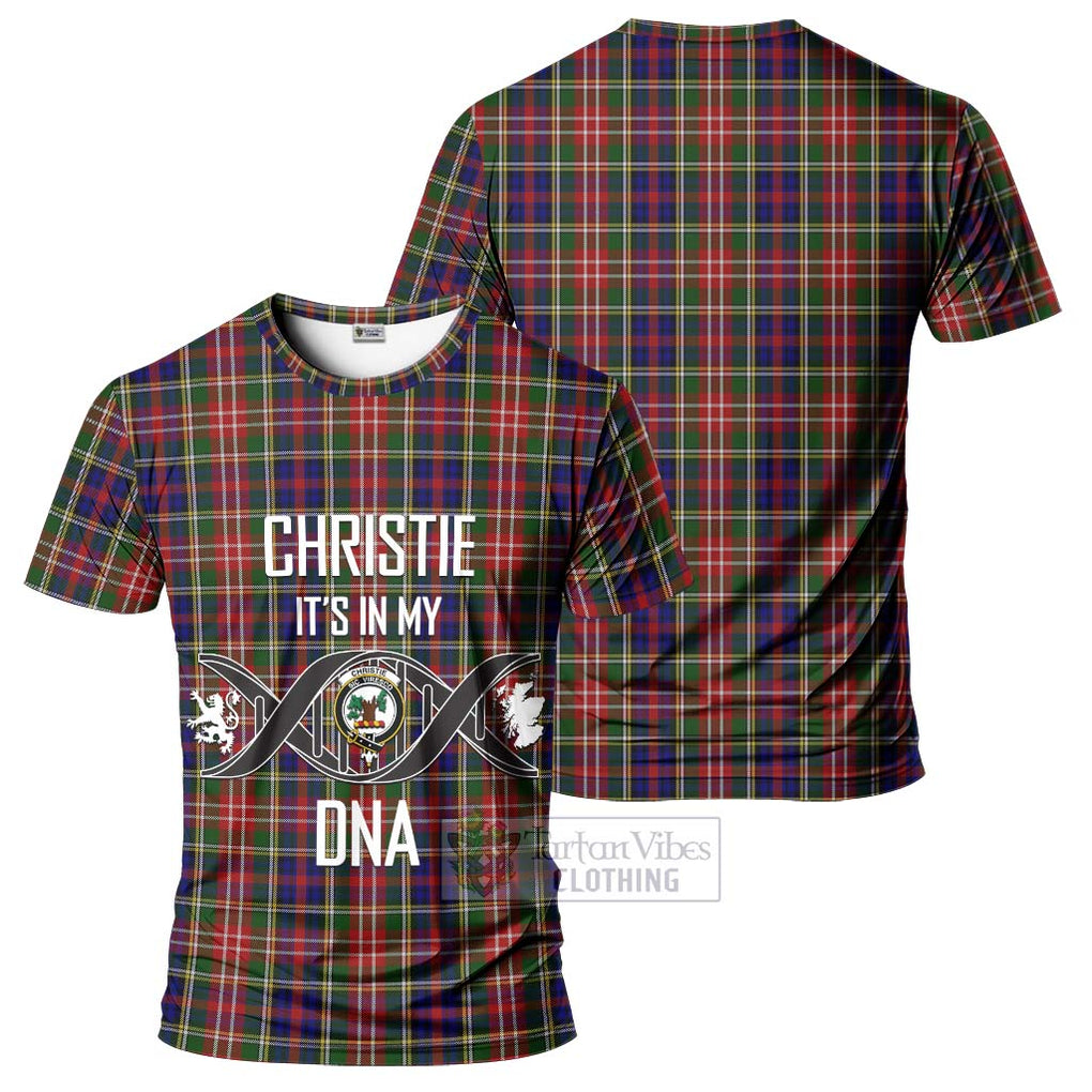 Christie Tartan T-Shirt with Family Crest DNA In Me Style - Tartan Vibes Clothing