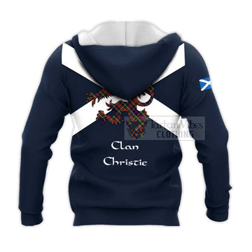 Christie Tartan Lion Rampant Knitted Hoodie Proudly Display Your Heritage with Alba Gu Brath and Clan Name