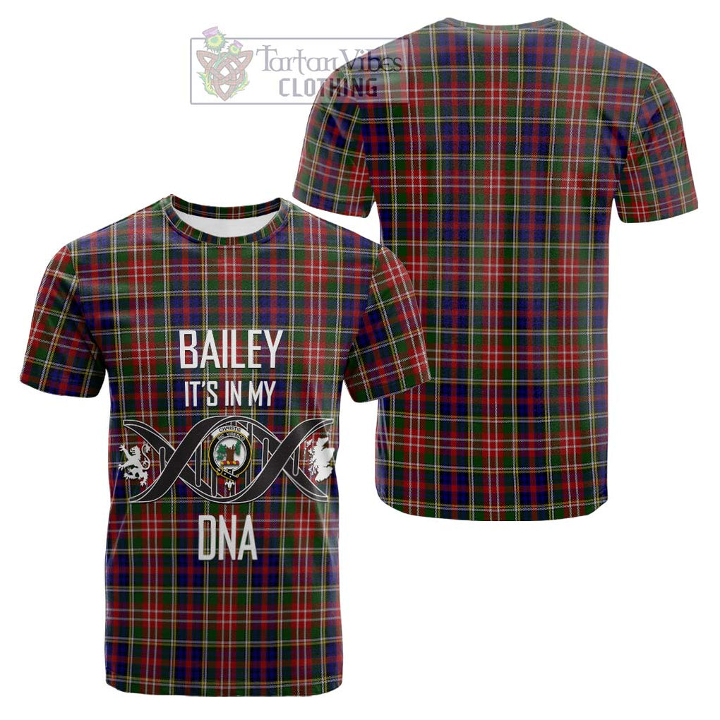 Tartan Vibes Clothing Christie Tartan Cotton T-shirt with Family Crest DNA In Me Style