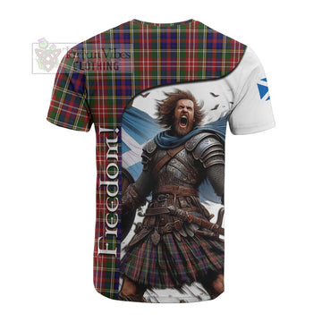 Christie Crest Tartan Cotton T-shirt Inspired by the Freedom of Scottish Warrior