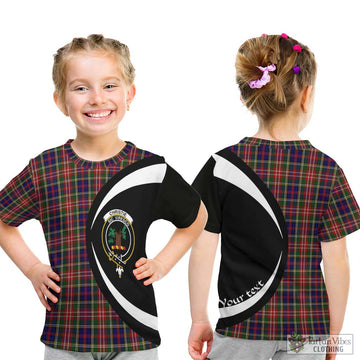 Christie Tartan Kid T-Shirt with Family Crest Circle Style