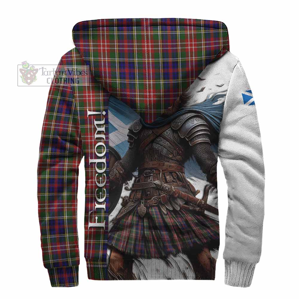 Tartan Vibes Clothing Christie Crest Tartan Sherpa Hoodie Inspired by the Freedom of Scottish Warrior