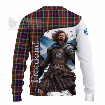 Christie Crest Tartan Knitted Sweater Inspired by the Freedom of Scottish Warrior