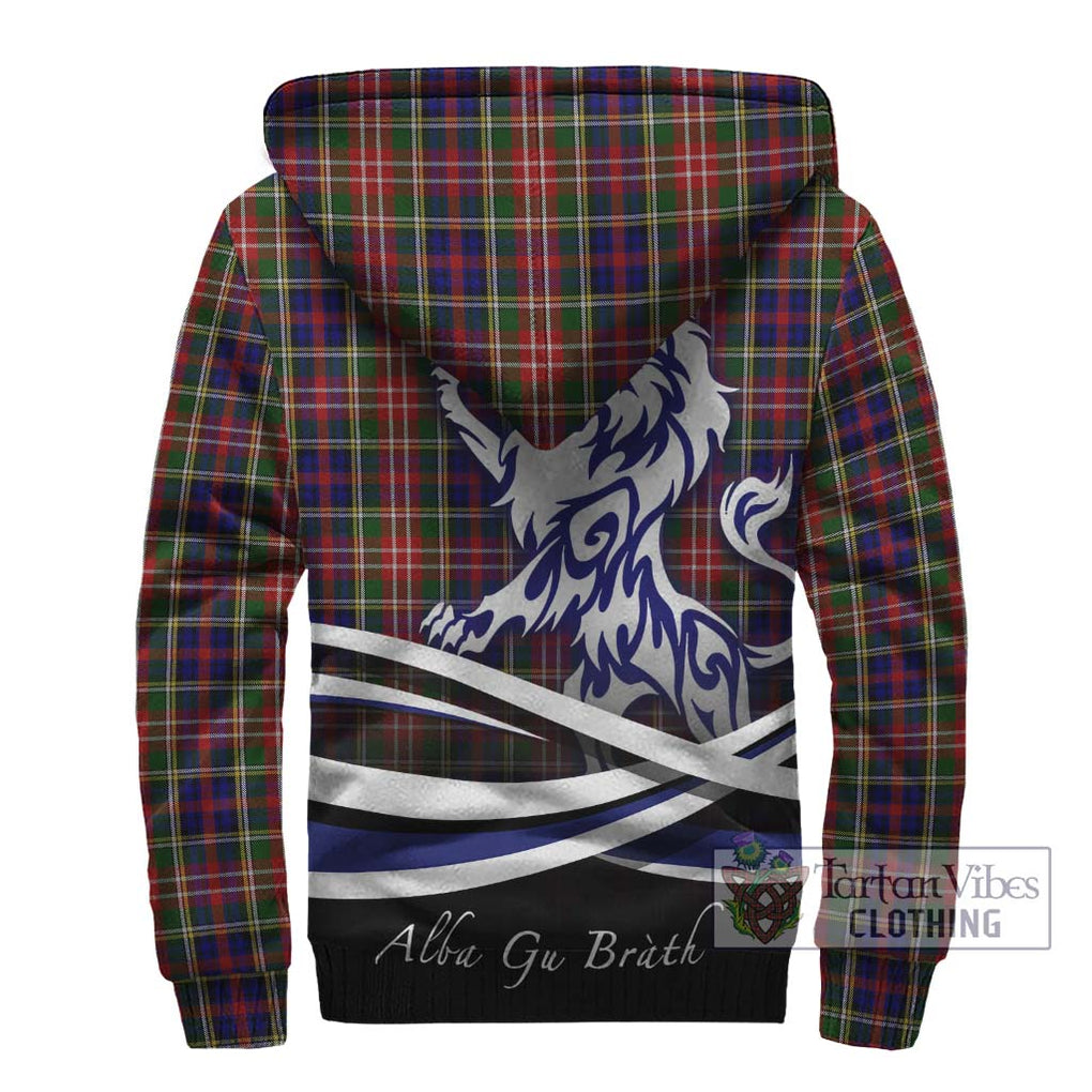 Christie Tartan Sherpa Hoodie with Alba Gu Brath Regal Lion Emblem - Tartanvibesclothing Shop