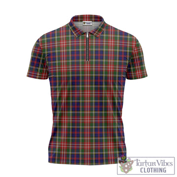 Christie Tartan Zipper Polo Shirt