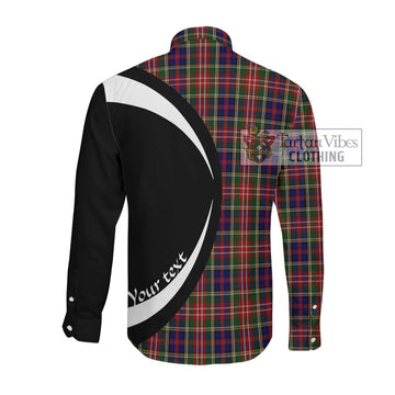 Christie Tartan Long Sleeve Button Up with Family Crest Circle Style