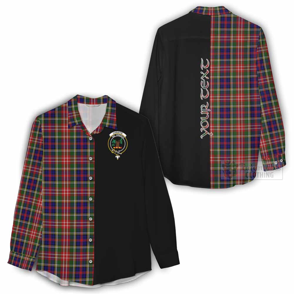 Tartan Vibes Clothing Christie Tartan Women's Casual Shirt with Family Crest and Half Of Me Style