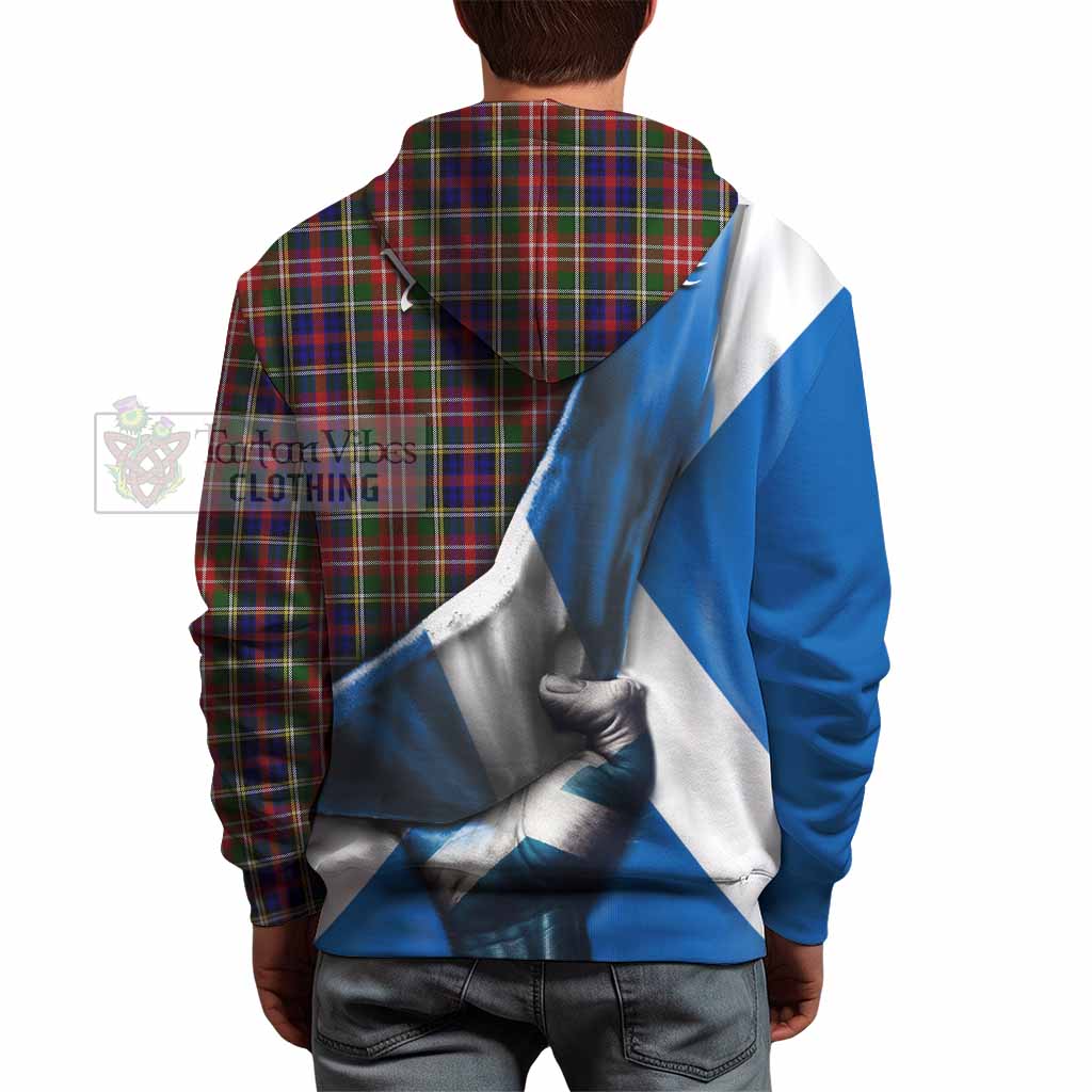 Tartan Vibes Clothing Christie Tartan Hoodie with Family Crest Scotland Patriotic Style