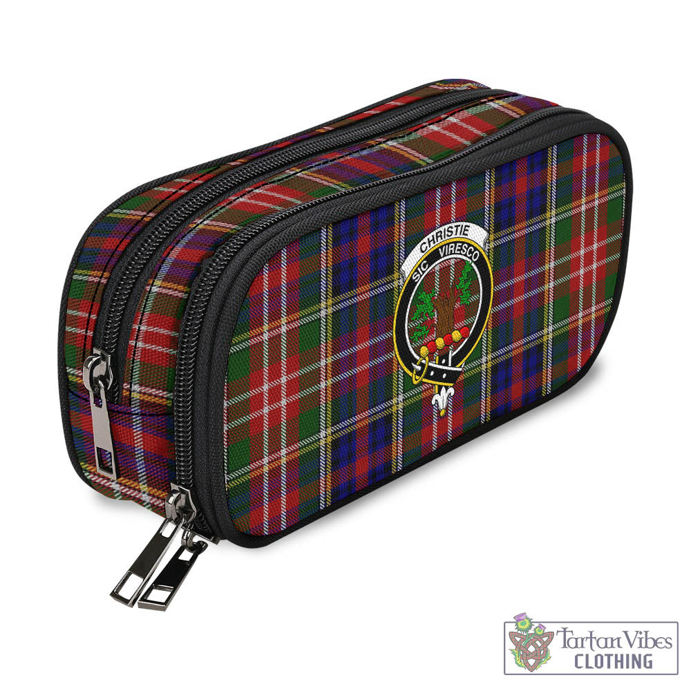 Tartan Vibes Clothing Christie Tartan Pen and Pencil Case with Family Crest