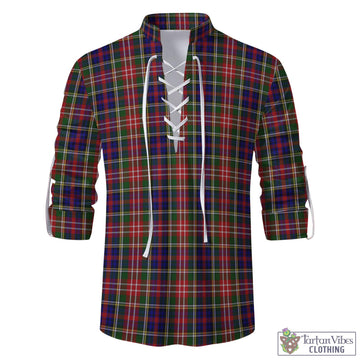 Christie Tartan Men's Scottish Traditional Jacobite Ghillie Kilt Shirt