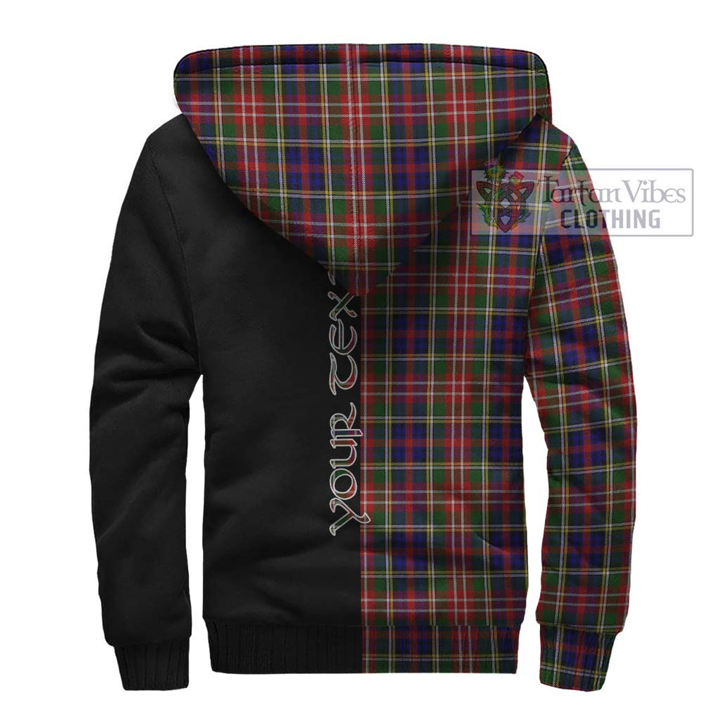 Christie Tartan Sherpa Hoodie with Family Crest and Half Of Me Style - Tartanvibesclothing Shop