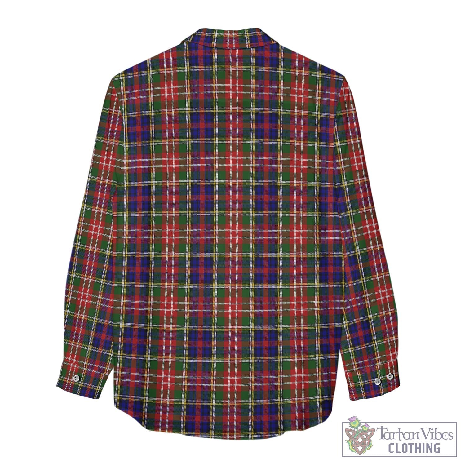 Tartan Vibes Clothing Christie Tartan Womens Casual Shirt with Family Crest