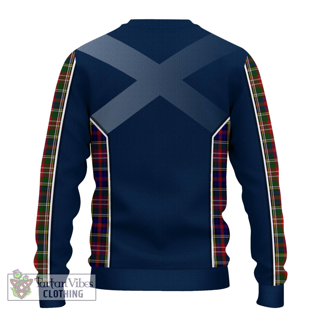 Christie Tartan Knitted Sweater with Family Crest and Lion Rampant Vibes Sport Style - Tartan Vibes Clothing