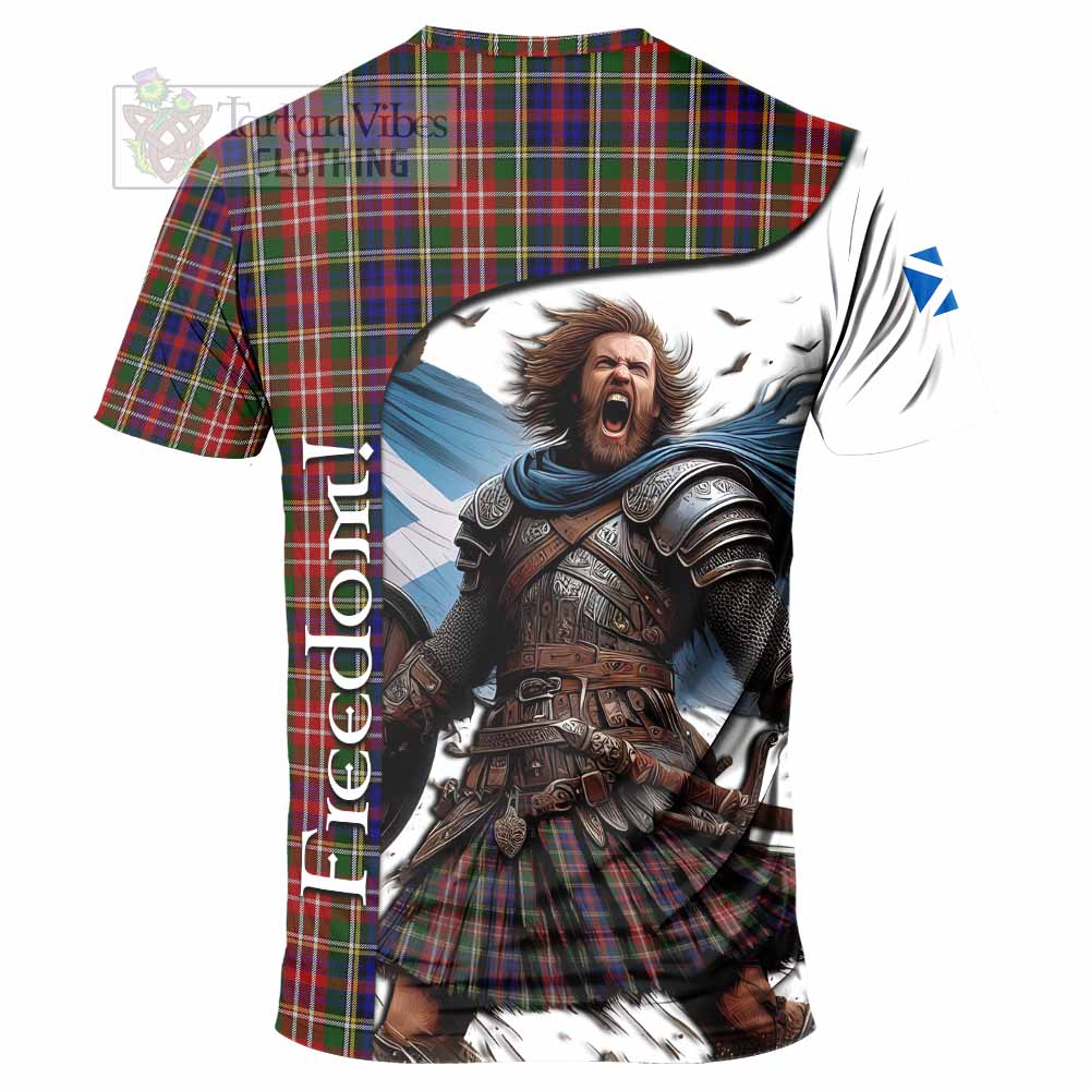 Christie Crest Tartan T-Shirt Inspired by the Freedom of Scottish Warrior