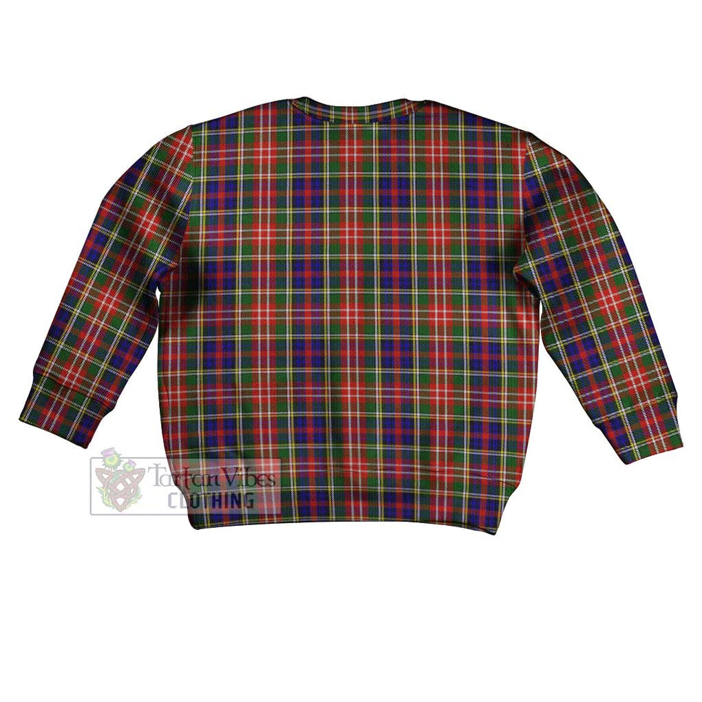 Tartan Vibes Clothing Christie Tartan Kid Ugly Sweater with Family Crest