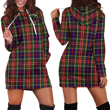 Christie Tartan Hoodie Dress with Family Crest