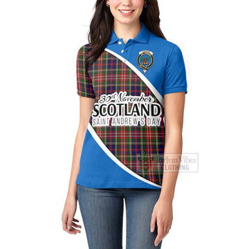 Christie Family Crest Tartan Women's Polo Shirt Celebrate Saint Andrew's Day in Style