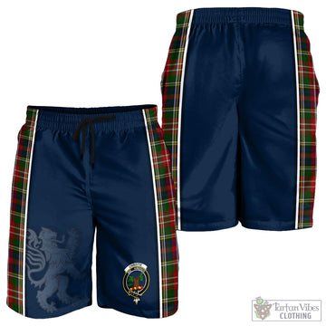 Christie Tartan Men's Shorts with Family Crest and Lion Rampant Vibes Sport Style