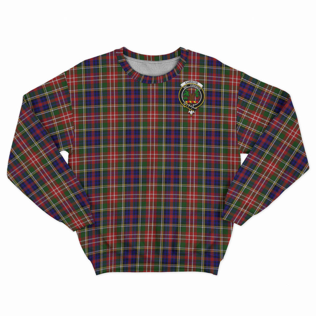 Christie Tartan Sweatshirt with Family Crest - Tartan Vibes Clothing