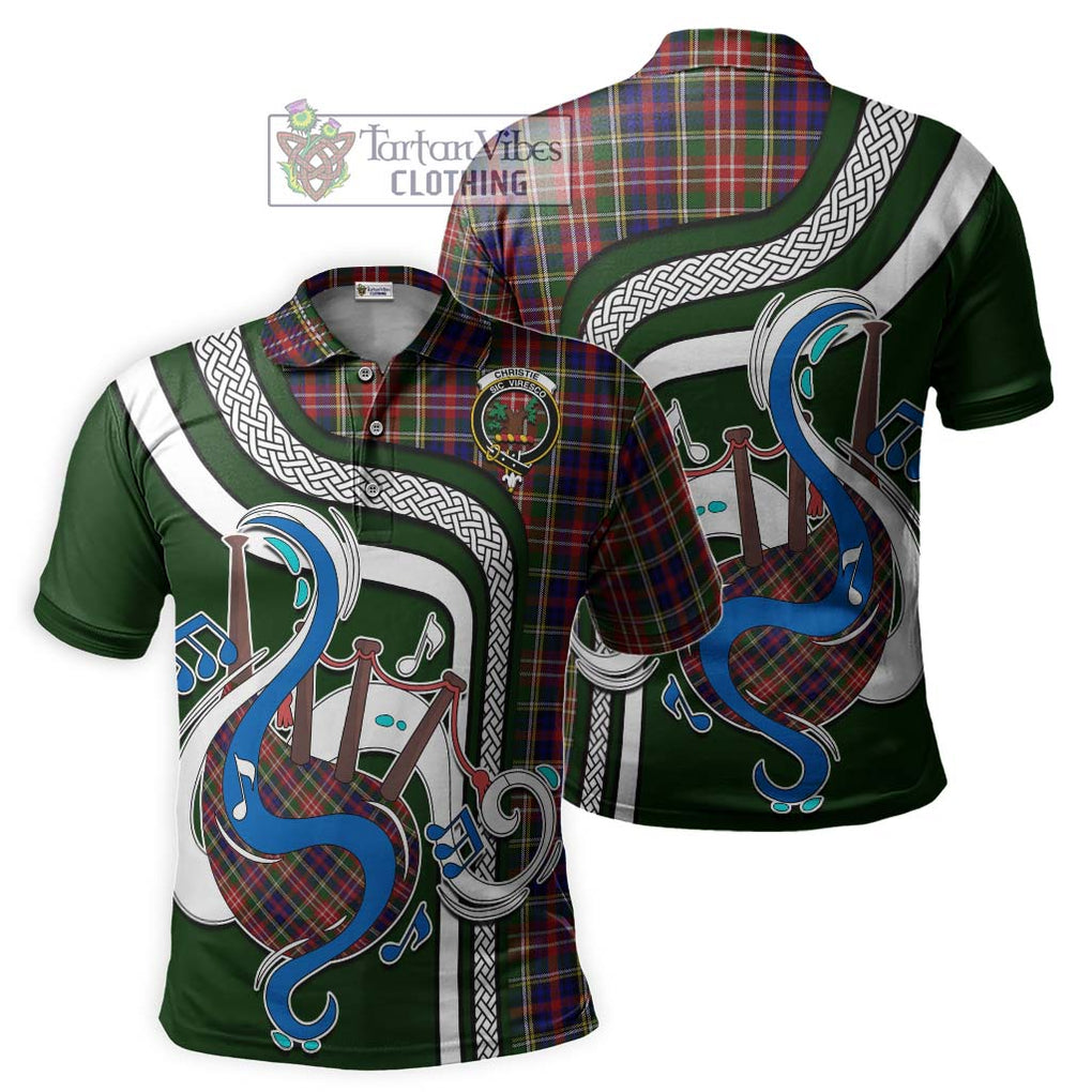 Tartan Vibes Clothing Christie Tartan Polo Shirt with Epic Bagpipe Style