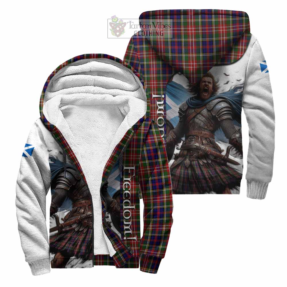 Tartan Vibes Clothing Christie Crest Tartan Sherpa Hoodie Inspired by the Freedom of Scottish Warrior