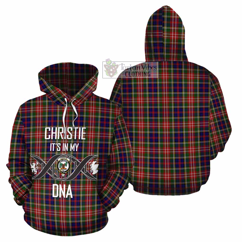 Tartan Vibes Clothing Christie Tartan Cotton Hoodie with Family Crest DNA In Me Style