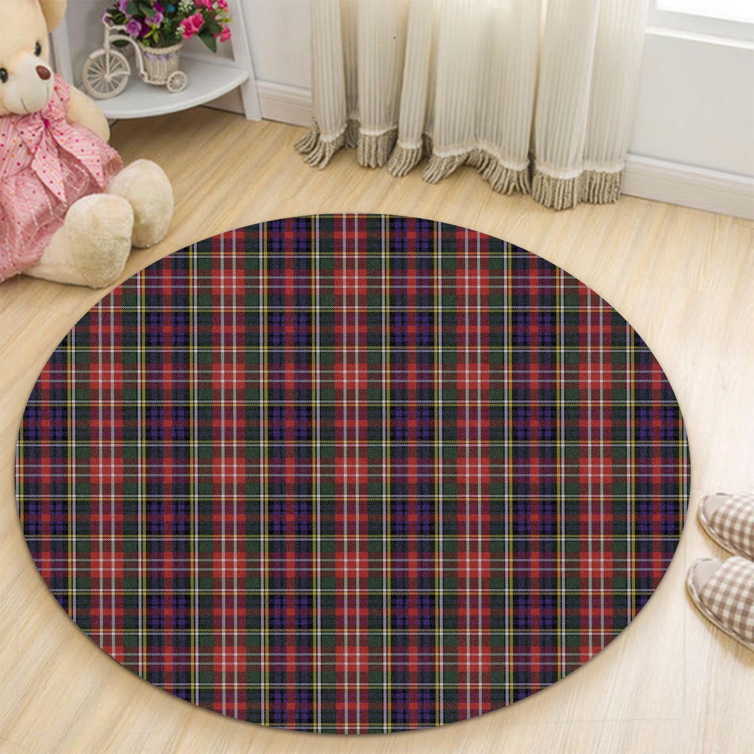 Christie Tartan Round Rug - Tartanvibesclothing