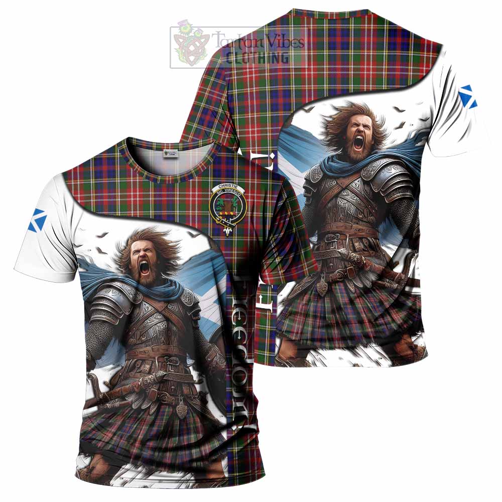 Christie Crest Tartan T-Shirt Inspired by the Freedom of Scottish Warrior