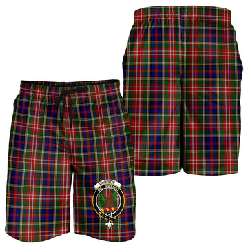 Christie Tartan Mens Shorts with Family Crest