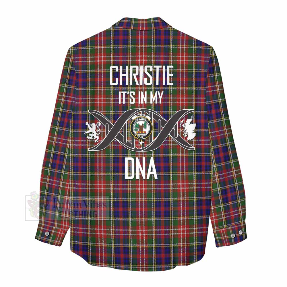 Tartan Vibes Clothing Christie Tartan Women's Casual Shirt with Family Crest DNA In Me Style