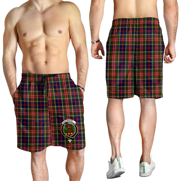 Christie Tartan Mens Shorts with Family Crest