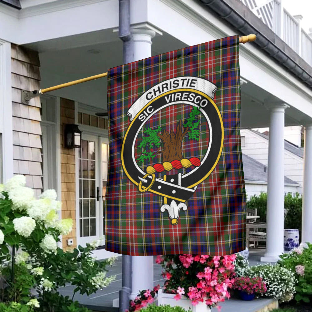 Christie Tartan Flag with Family Crest - Tartan Vibes Clothing