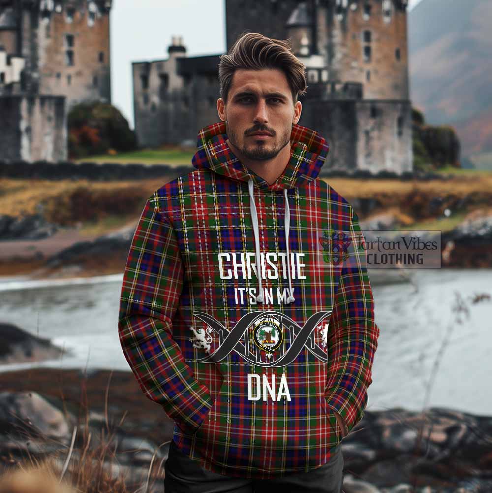 Tartan Vibes Clothing Christie Tartan Cotton Hoodie with Family Crest DNA In Me Style