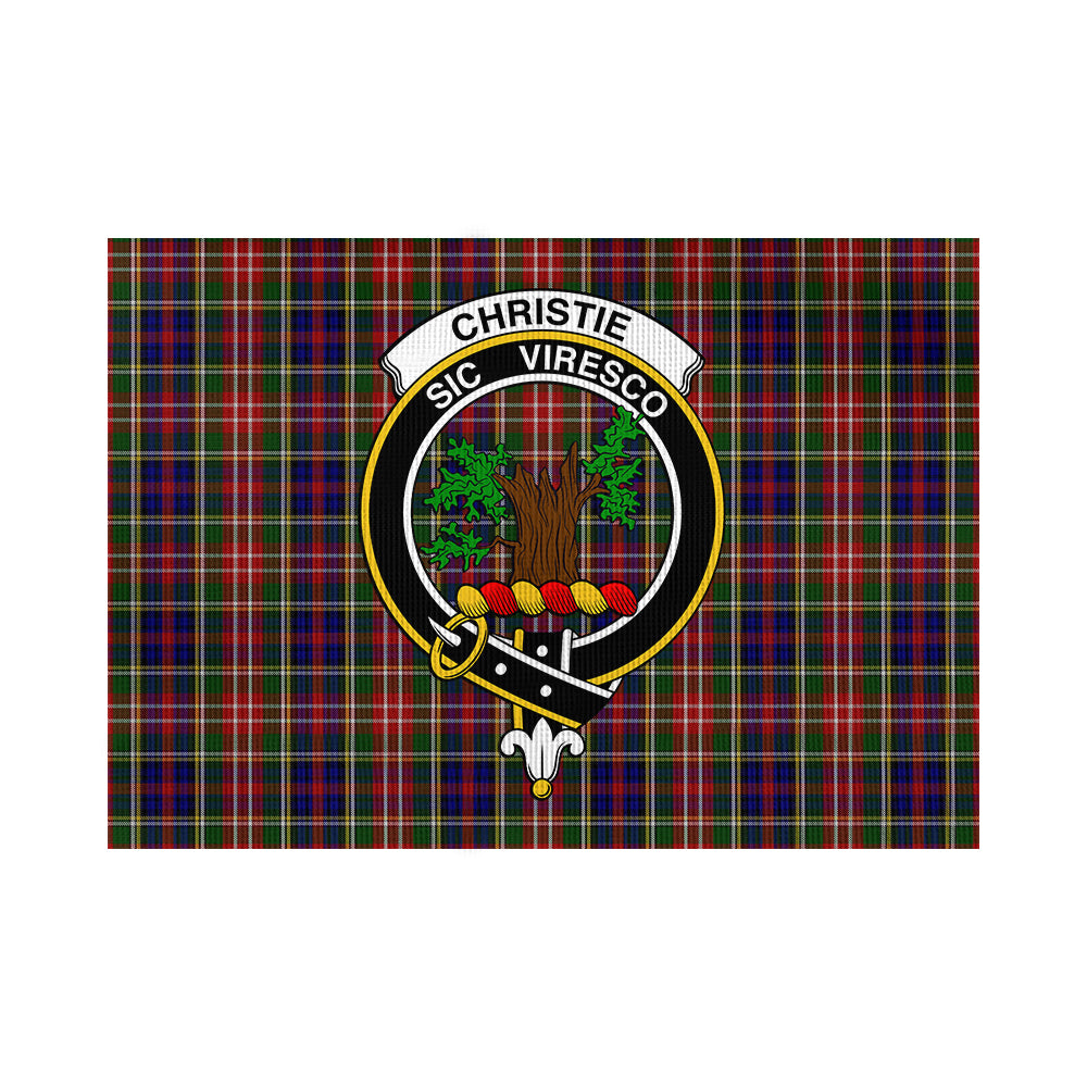 Christie Tartan Flag with Family Crest - Tartan Vibes Clothing