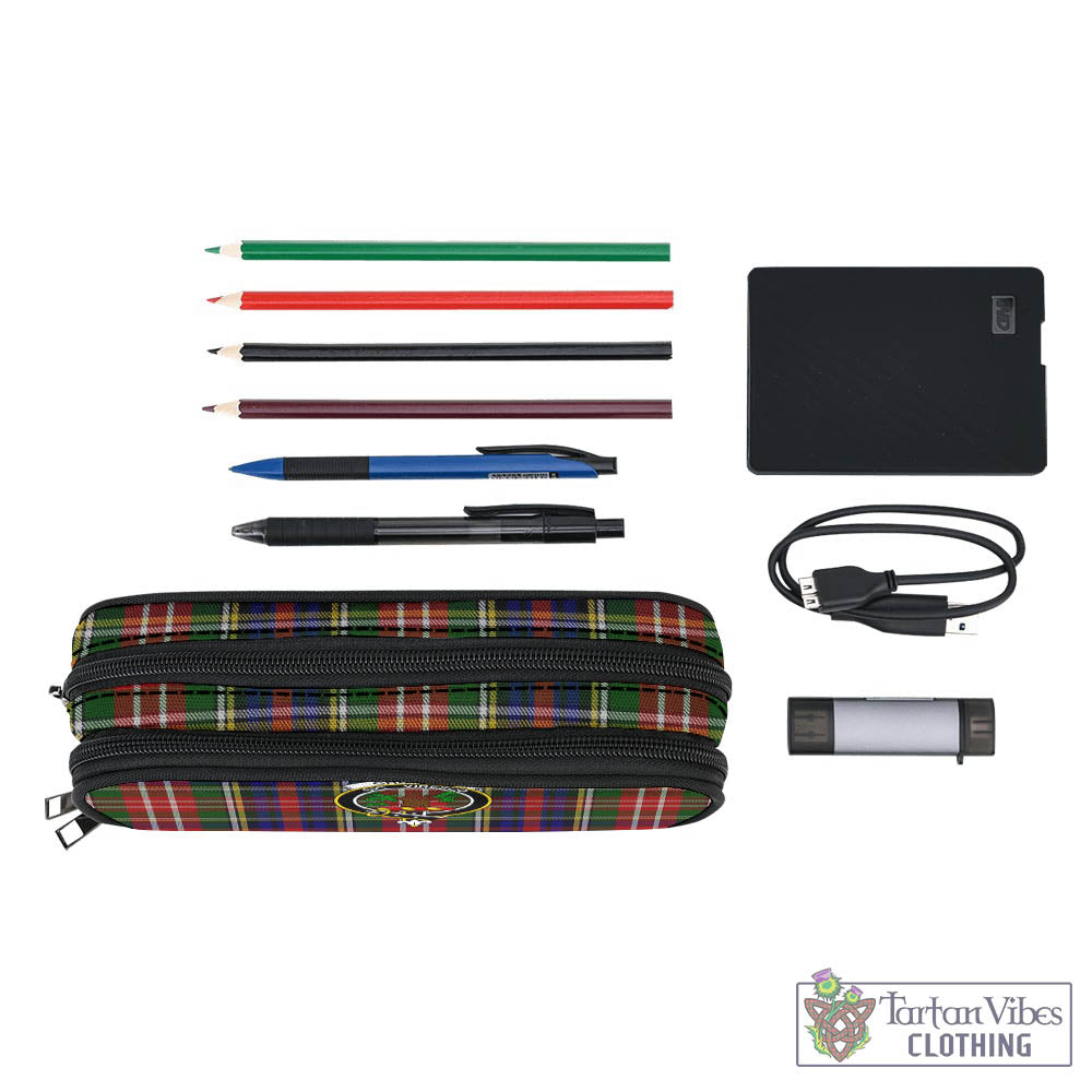 Tartan Vibes Clothing Christie Tartan Pen and Pencil Case with Family Crest