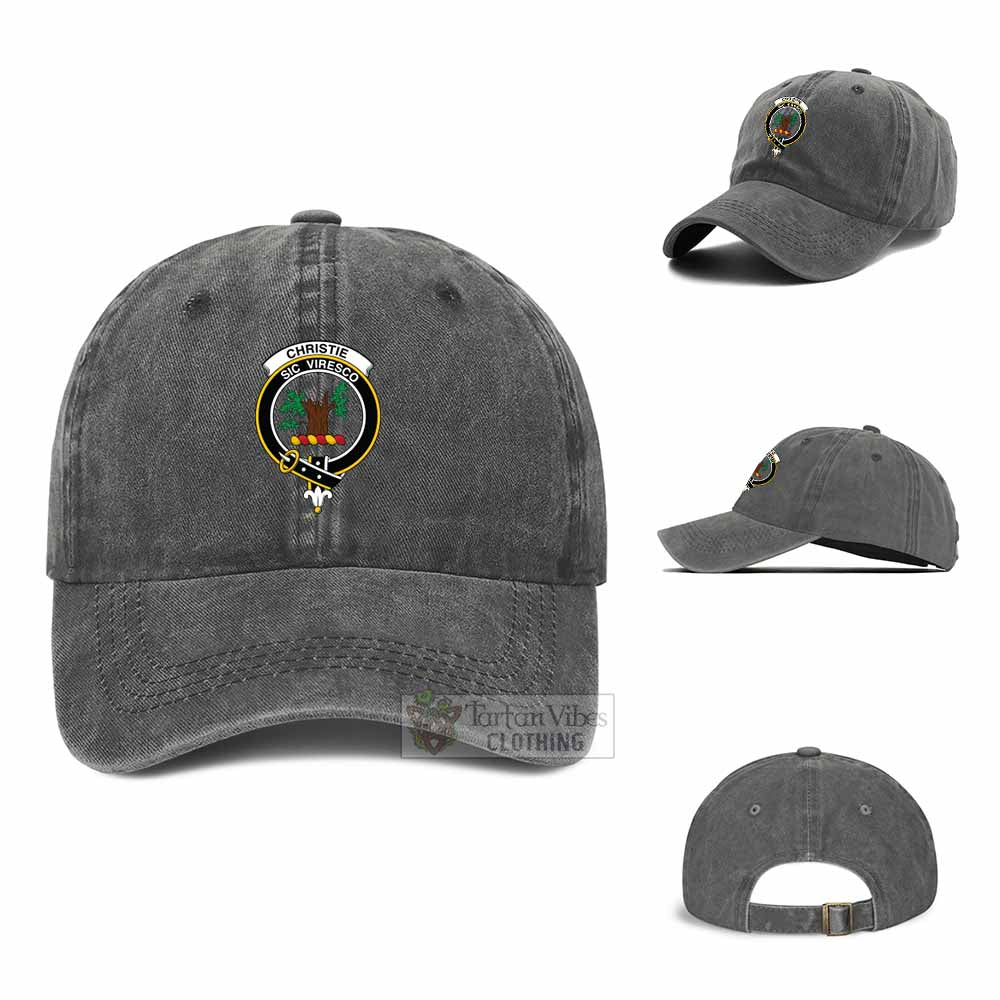 Tartan Vibes Clothing Christie Clan Crest Denim Classic Cap