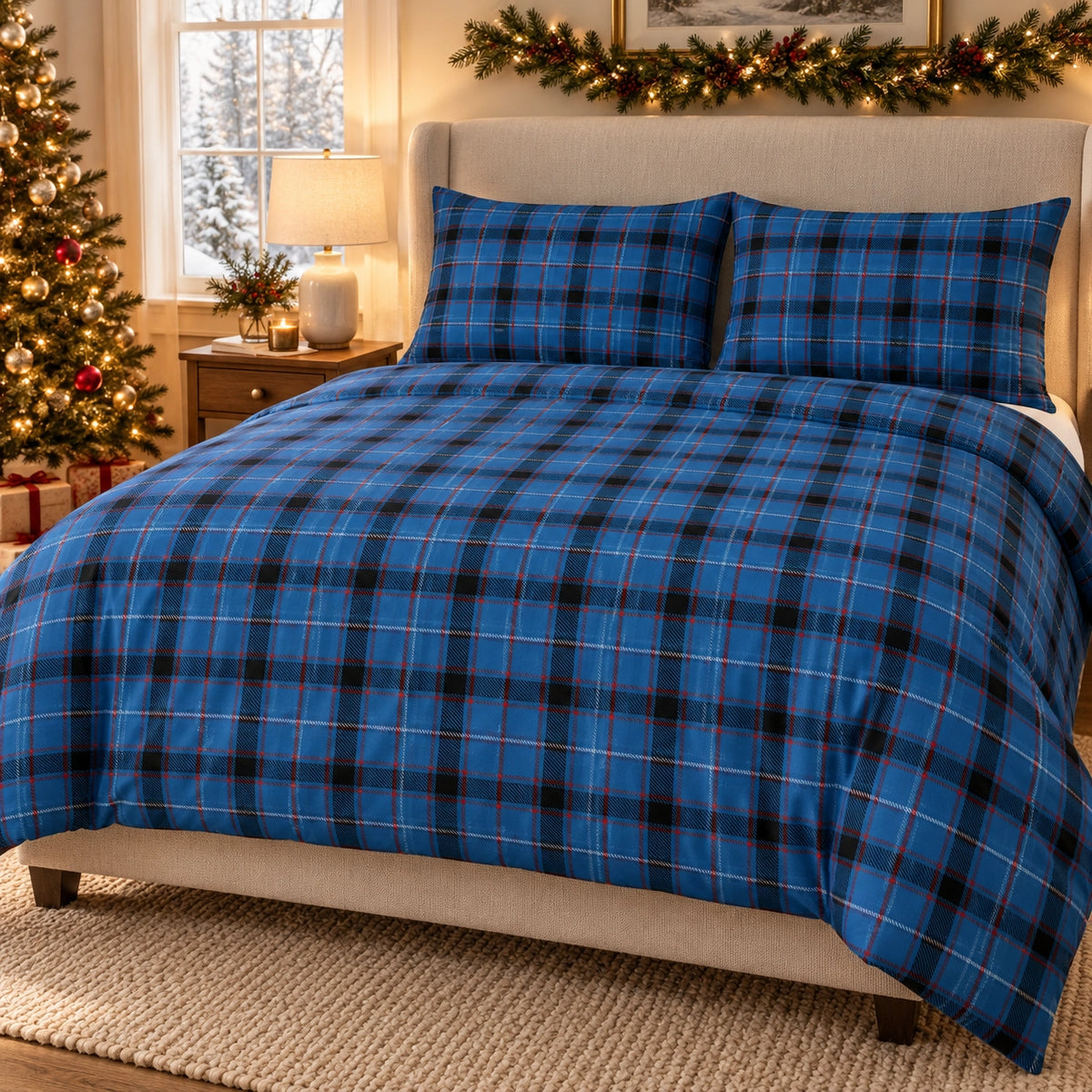 Christmas Gift - Tartan Bedding Set