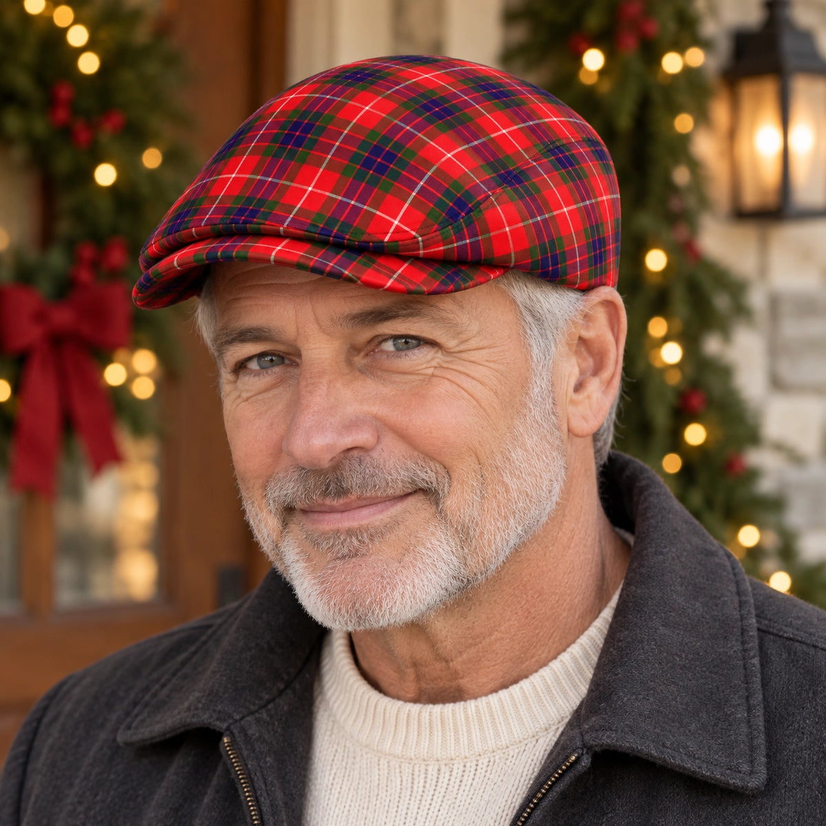 Christmas Gift - Tartan Flat Cap