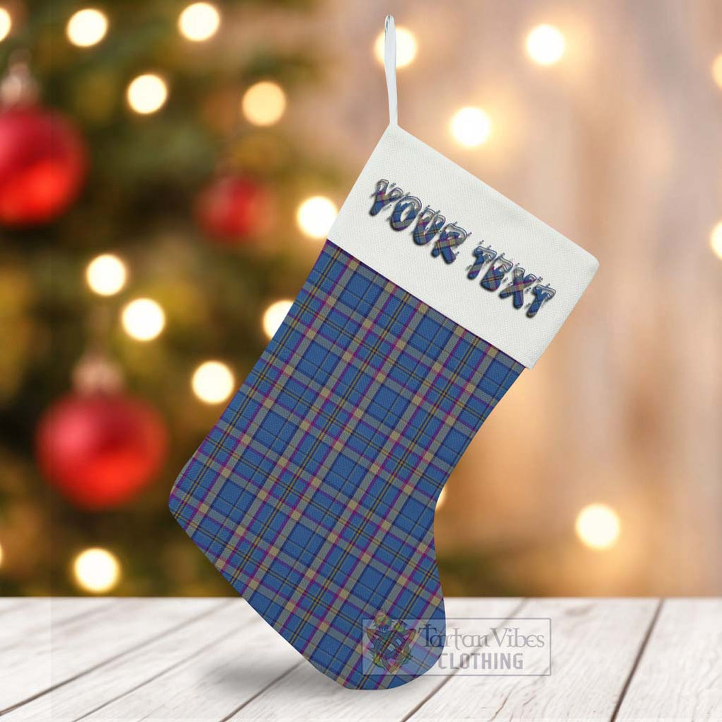 Tartan Vibes Clothing Cian Tartan Christmas Stocking with Personalized Text