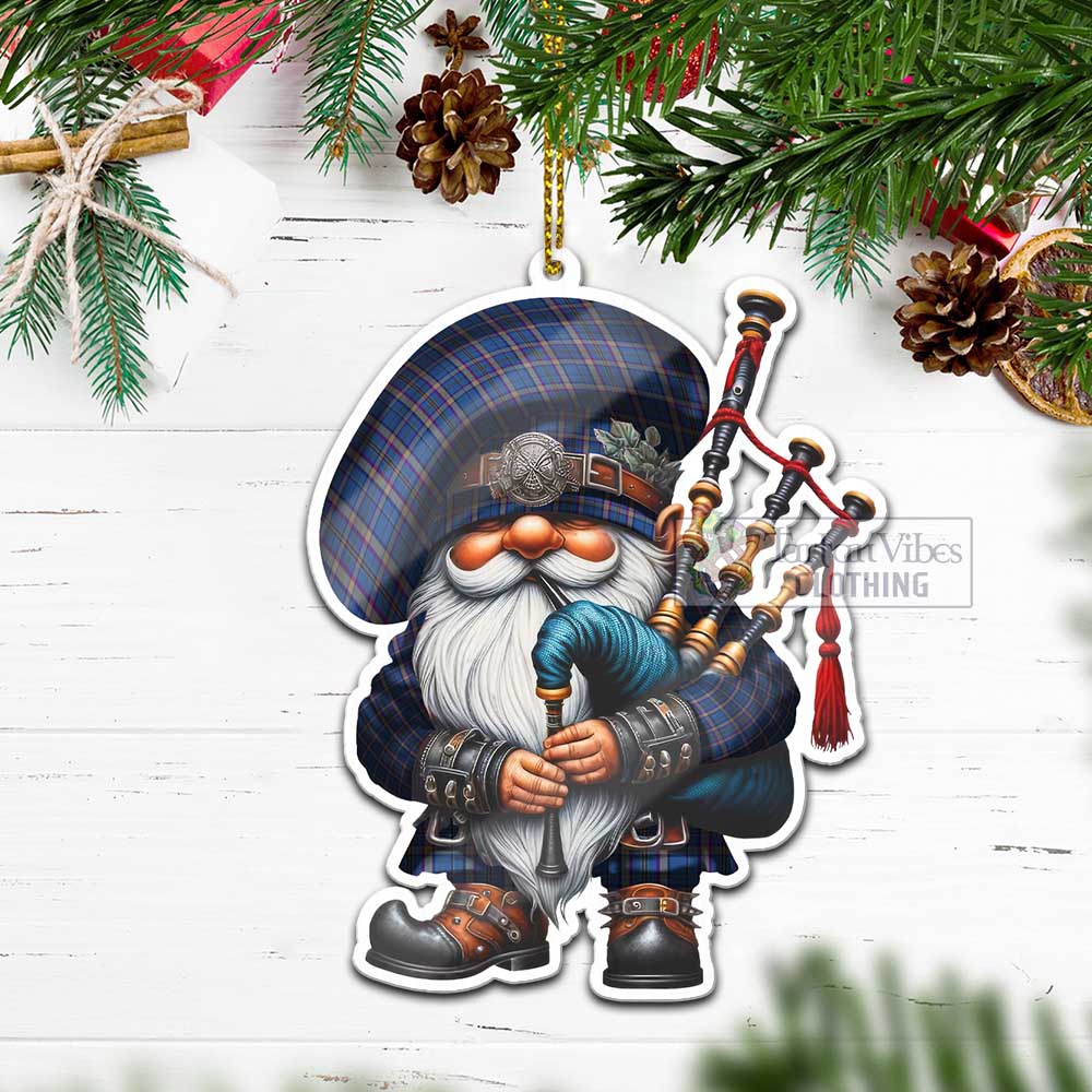 Tartan Vibes Clothing Cian Tartan Badpiper Gnome Christmas Ornament