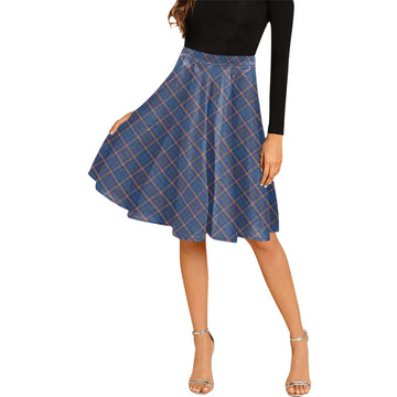 Cian Tartan Melete Pleated Midi Skirt