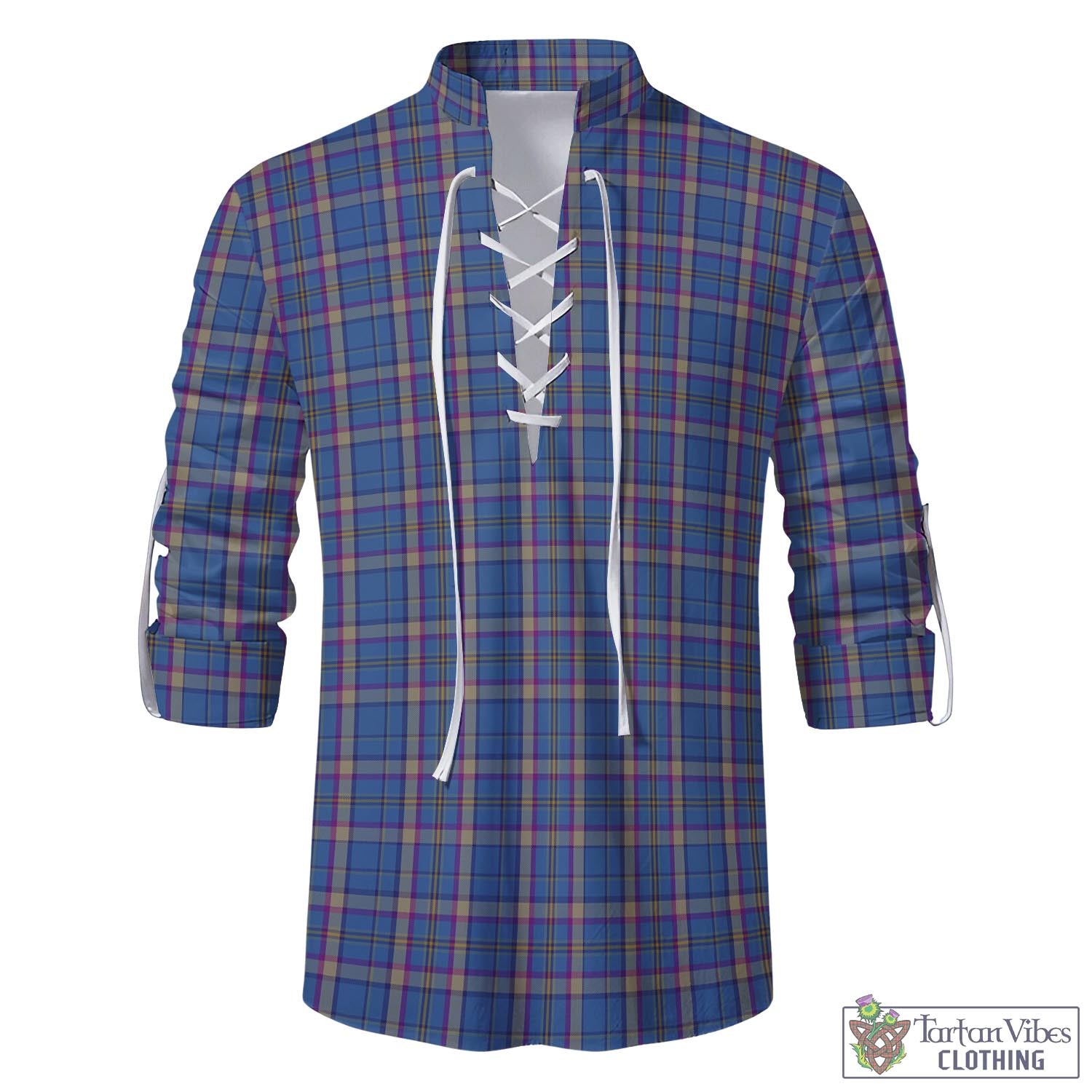 Tartan Vibes Clothing Cian Tartan Men's Scottish Traditional Jacobite Ghillie Kilt Shirt