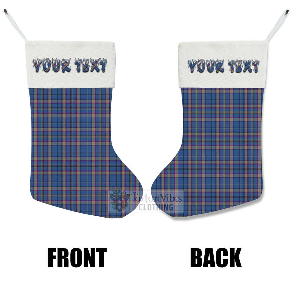 Tartan Vibes Clothing Cian Tartan Christmas Stocking with Personalized Text