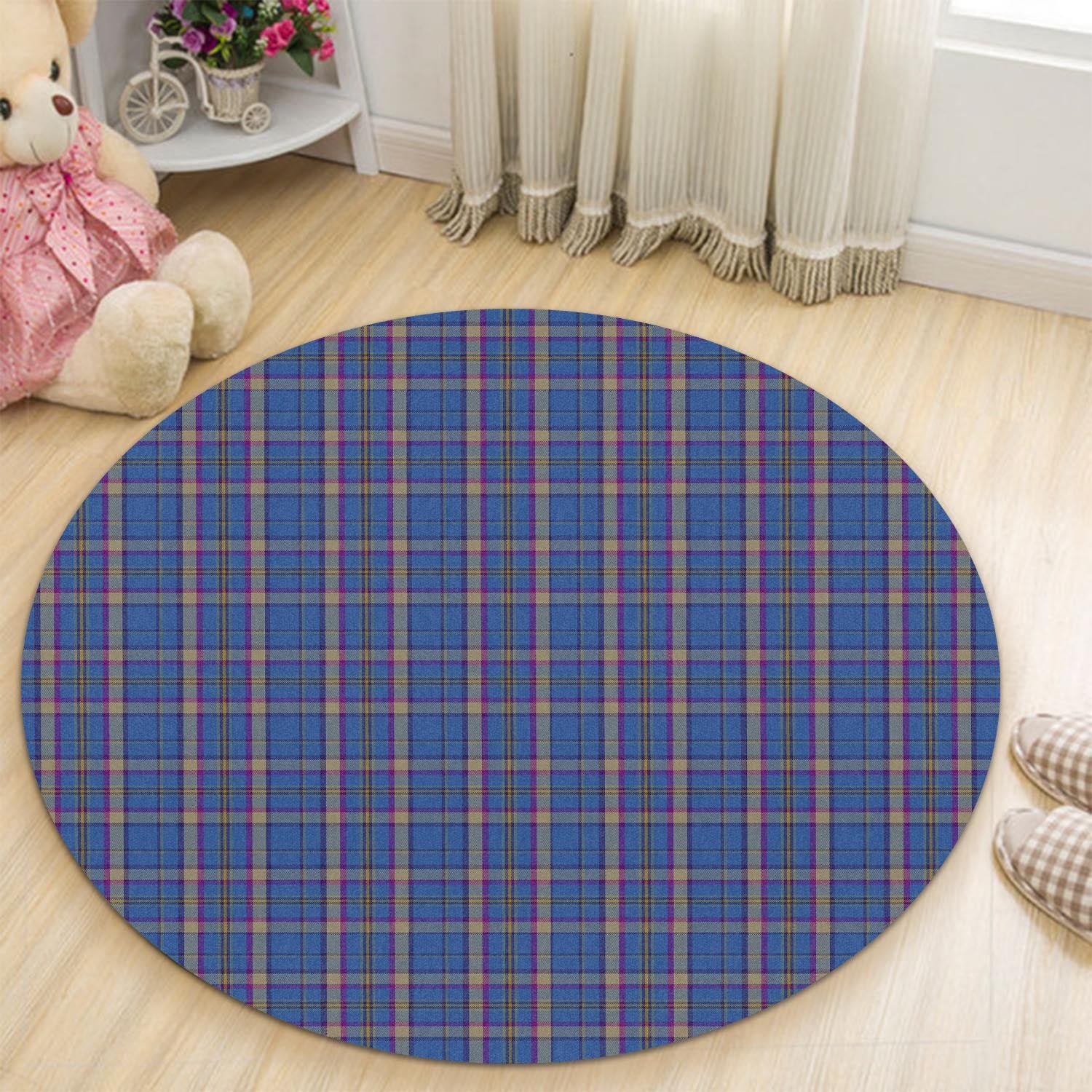 Cian Tartan Round Rug - Tartanvibesclothing